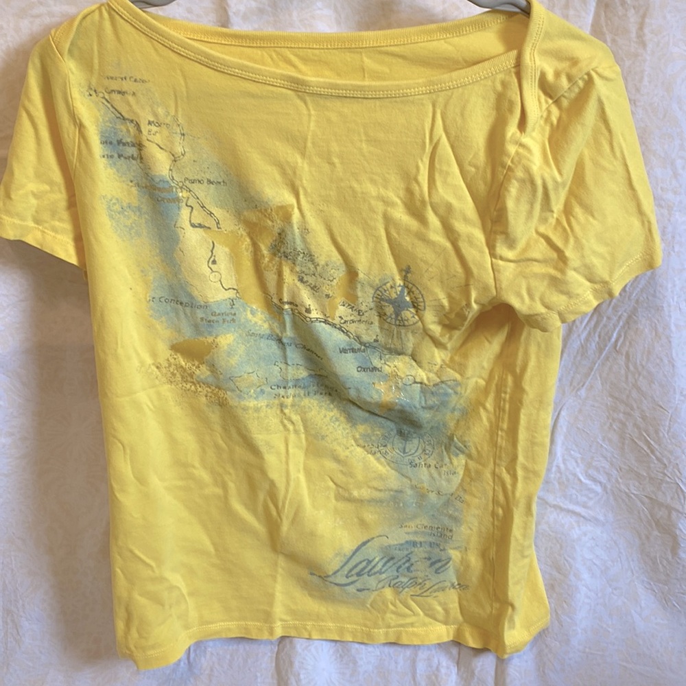 Yellow map shirt